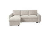 LV07550 Nuriel Reversible Sectional Sofa with Sleeper and Storage