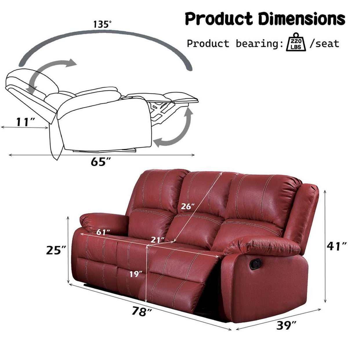 LV52150 Zuriel Motion Sofa