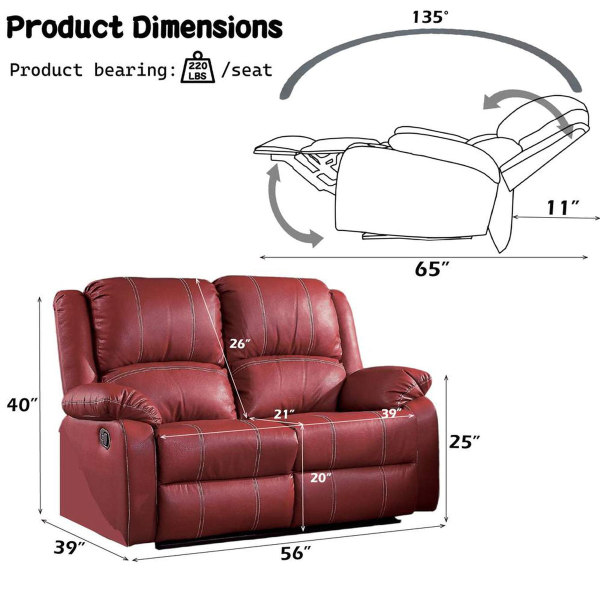 LV52151 Zuriel Motion Loveseat