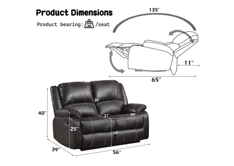 LV52286 Zuriel Motion Loveseat