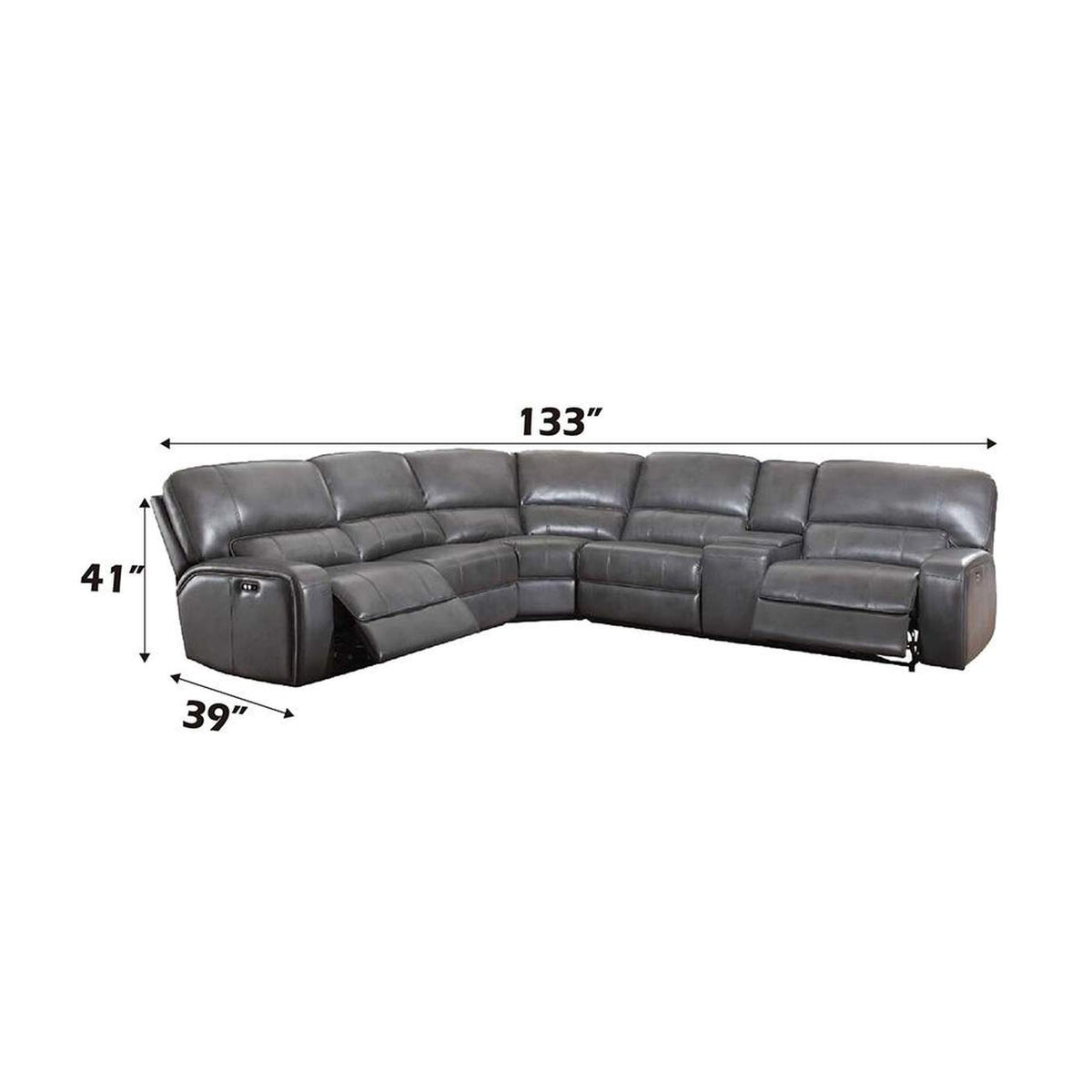 LV53745 Saul Power Motion Sectional Sofa