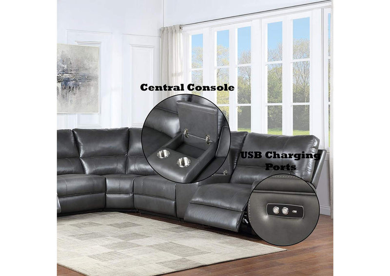 LV53745 Saul Power Motion Sectional Sofa
