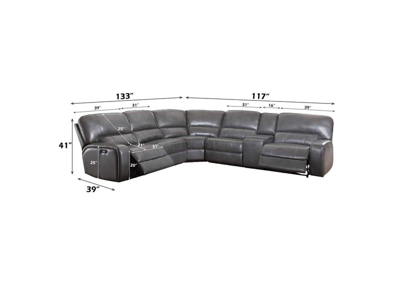LV53745 Saul Power Motion Sectional Sofa