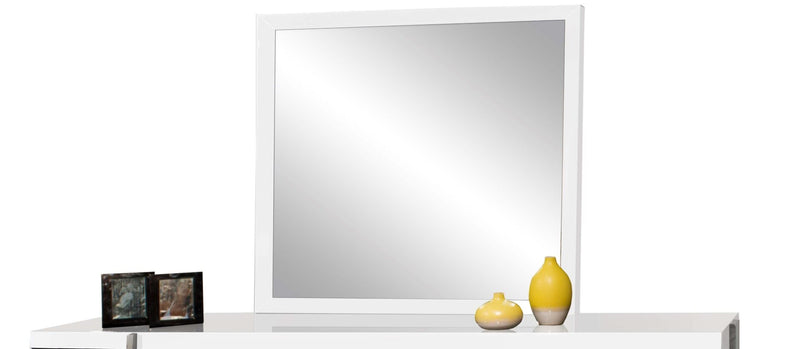 Martelli White Lacquer Mirror
