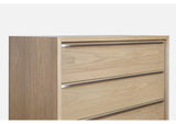 JVLH84 One Coastal Modern Five Drawer Chest In Bisque