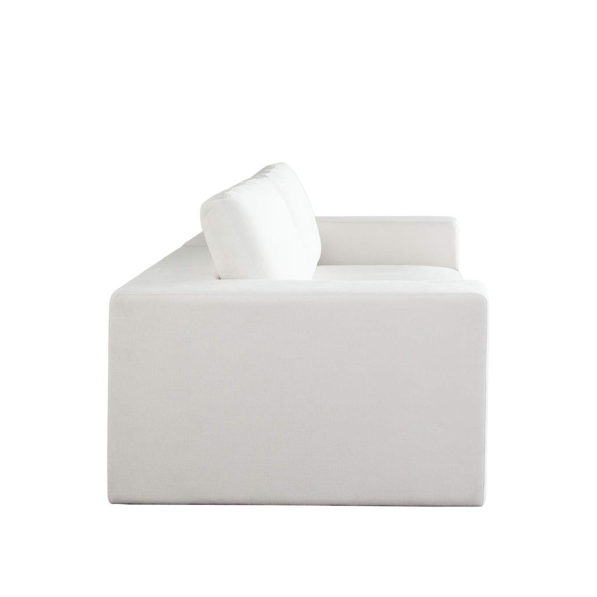 MUSE2SCWH Muse 2pc Modular Sofa In Mist White Performance Fabric
