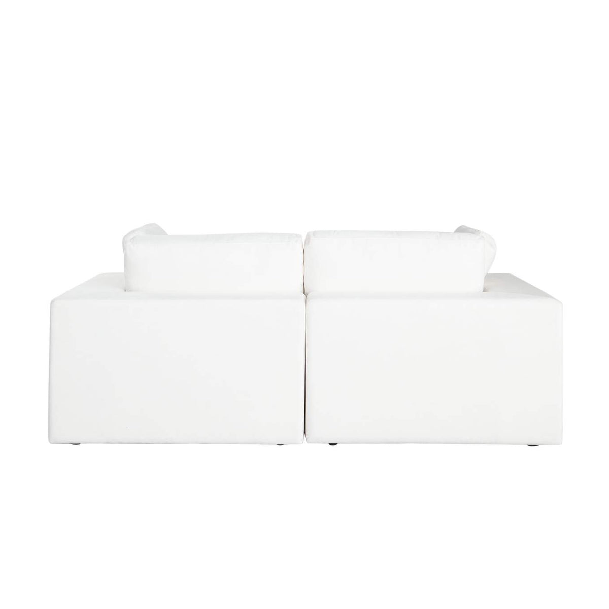 MUSE2SCWH Muse 2pc Modular Sofa In Mist White Performance Fabric