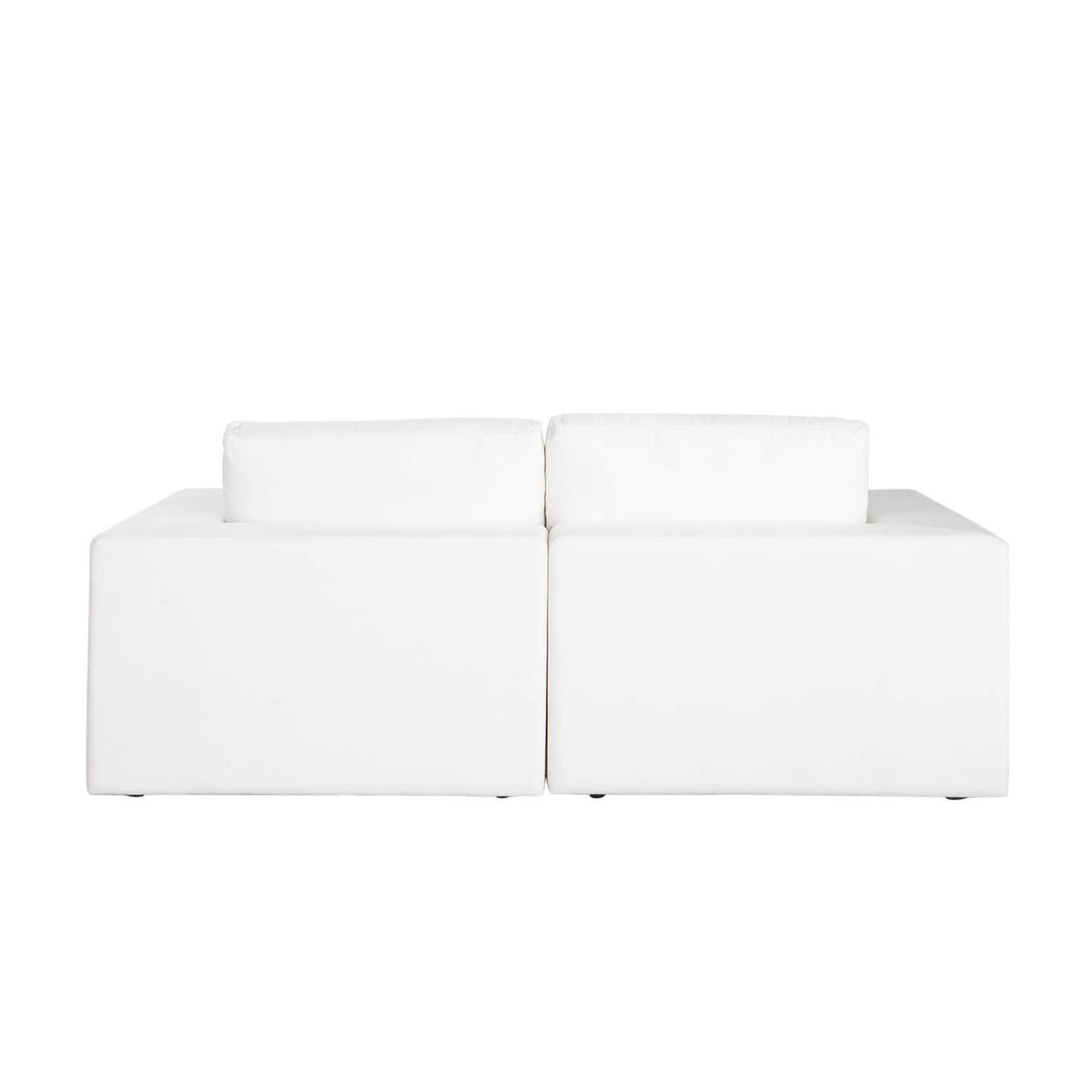 MUSE2SCWH Muse 2pc Modular Sofa In Mist White Performance Fabric