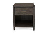 NVGX81 Nevis One Drawer Nightstand In Sharkskin