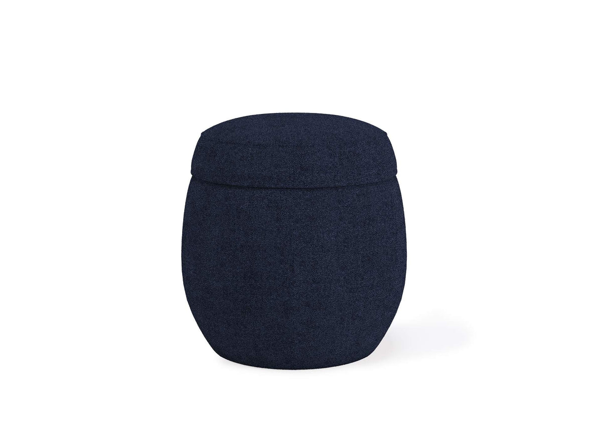 SRXM88 Flex Upholstered Ottoman In Blue Jeans Chenille