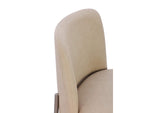 PWTB63JPG Dion Upholstered Dining Chair In Camel Synthetic Leather And Brushed Nickel Metal (Set of 2)