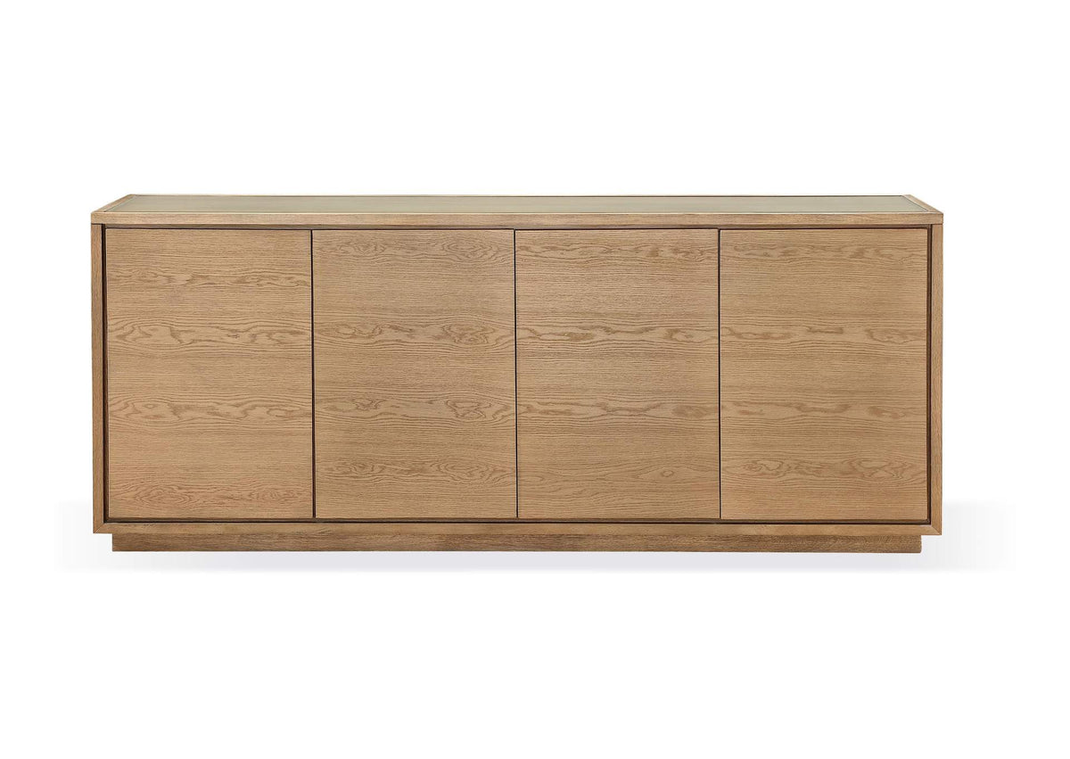 JVLH79G One Modern Coastal Four Door Sideboard In White Oak