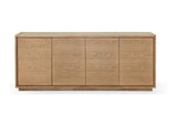 JVLH79G One Modern Coastal Four Door Sideboard In White Oak