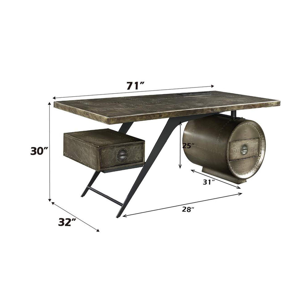 OF02586 Brancaster Executive Writing Desk with USB