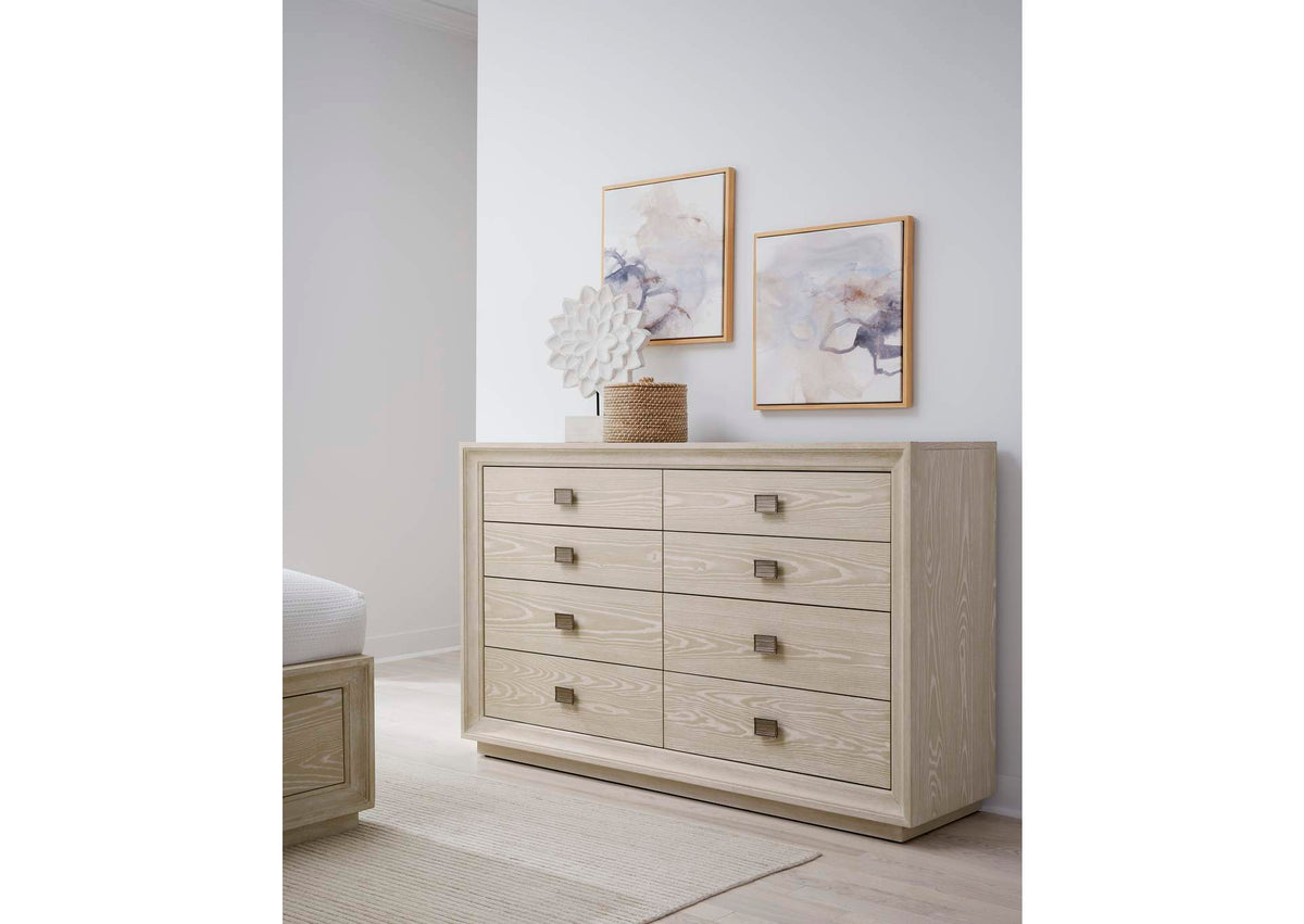 MSNF82 Maxime Eight Drawer Dresser In Ash