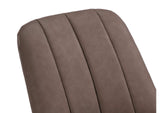 PUSJ63BPJ Apollo Upholstered Dining Chair In Cinnamon Synthetic Leather And Brushed Bronze Metal (Set of 2)
