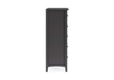 PNRB84A Grace Five Drawer Chest In Raven Black (2024)