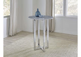 1AJ5633M Amalfi 32 Inch Round Carrara Marble Top Bar Table
