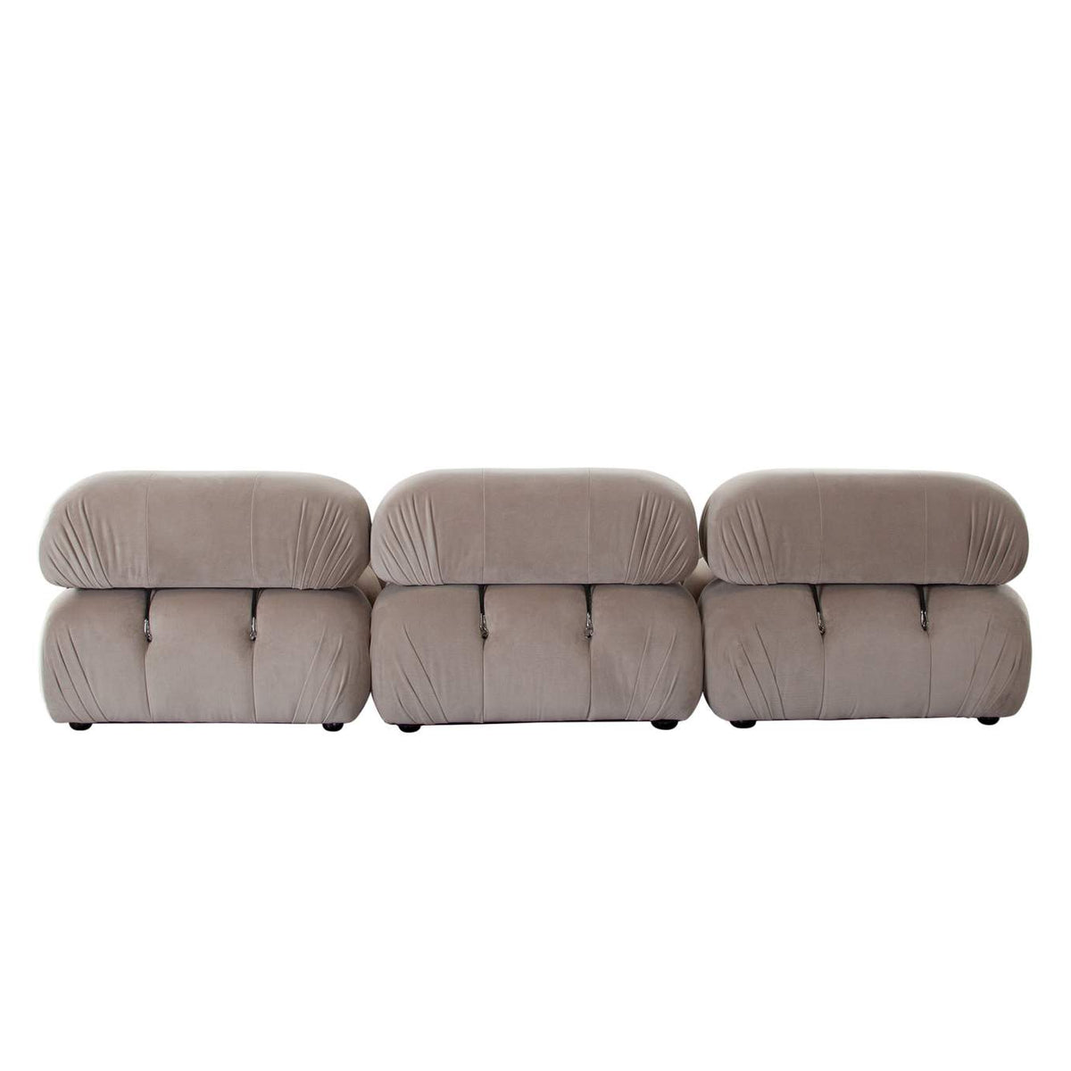 PALOMA1LC1AC1RCTN Paloma 3pc Modular 111 Inch Sofa In Mink Tan Velvet