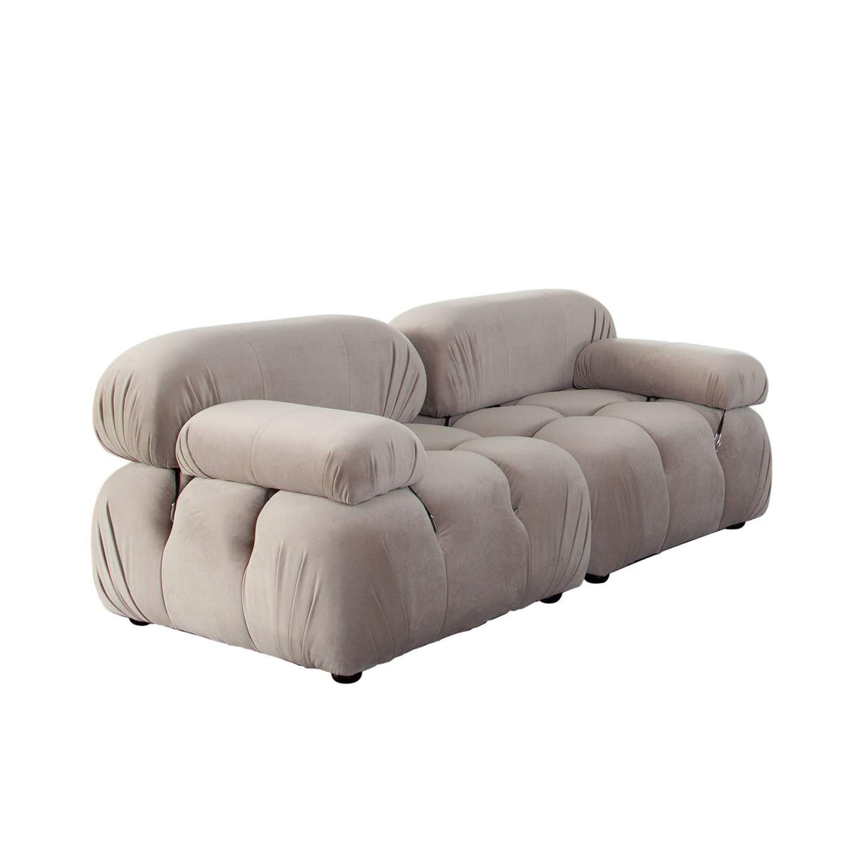 PALOMA1LC1RCTN Paloma 2pc Modular 74 Inch Sofa In Mink Tan Velvet