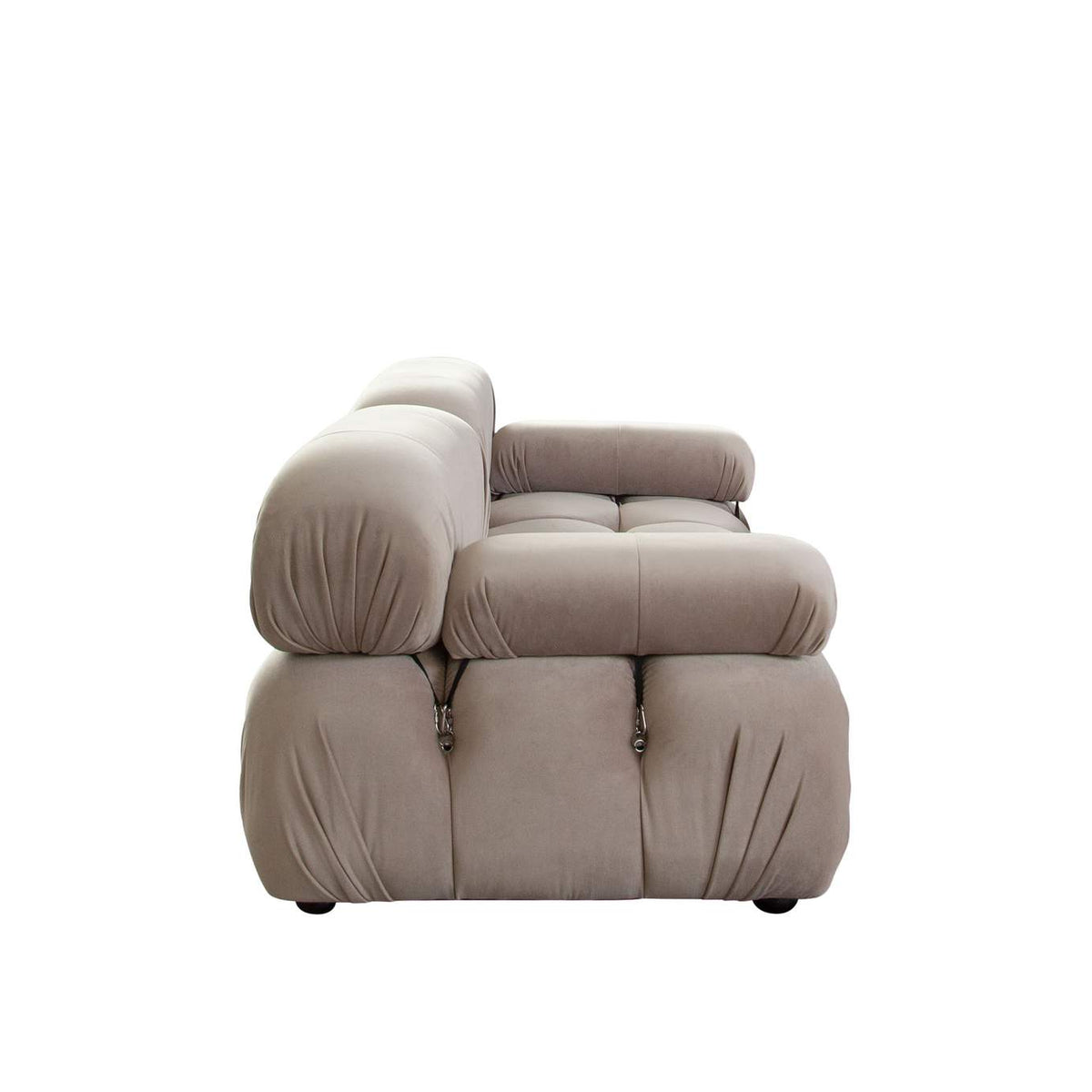 PALOMA1LC1RCTN Paloma 2pc Modular 74 Inch Sofa In Mink Tan Velvet