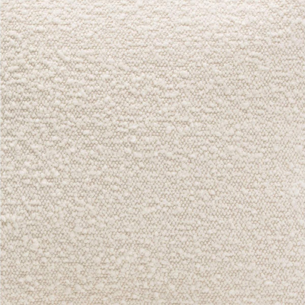 PILLOW16BO2PK Set Of (2) 16" Square Accent Pillows In Bone Boucle Textured Fabric