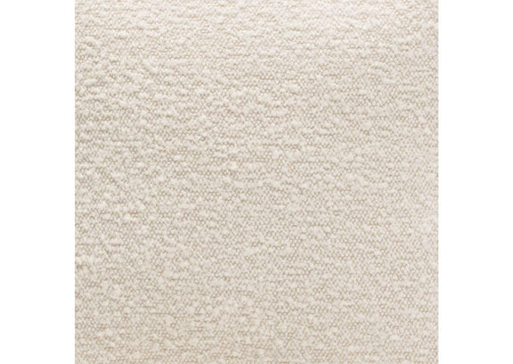 PILLOW16BO2PK Set Of (2) 16" Square Accent Pillows In Bone Boucle Textured Fabric