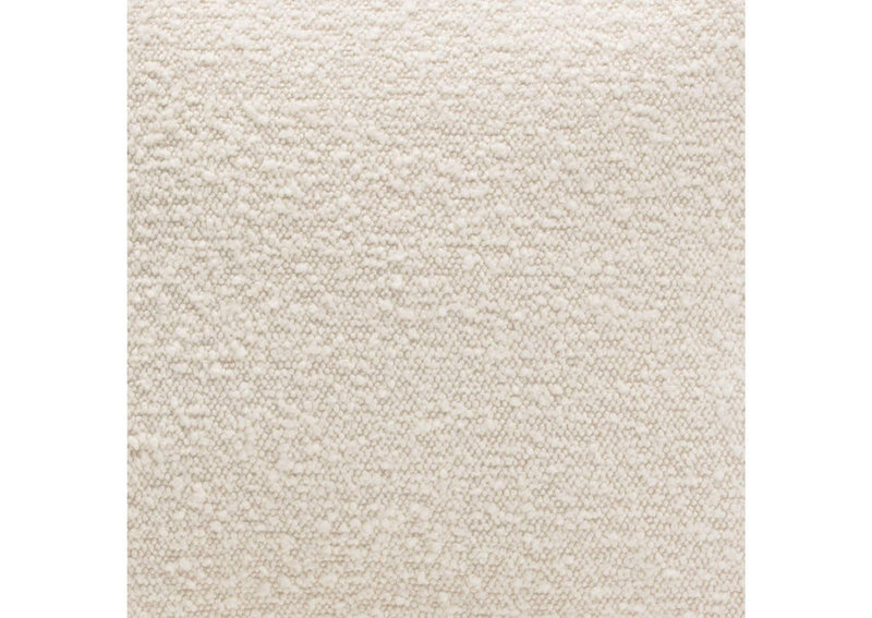 PILLOW16BO2PK Set Of (2) 16" Square Accent Pillows In Bone Boucle Textured Fabric