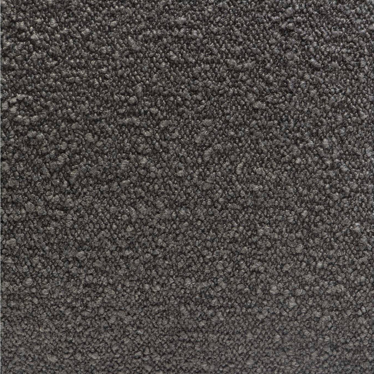 PILLOW16CC2PK Set Of (2) 16" Square Accent Pillows In Charcoal Boucle Textured Fabric