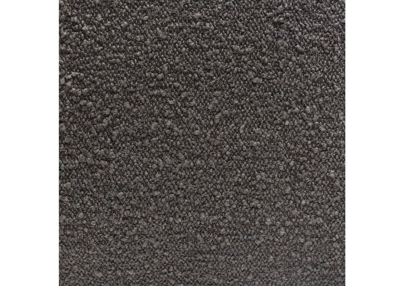 PILLOW16CC2PK Set Of (2) 16" Square Accent Pillows In Charcoal Boucle Textured Fabric