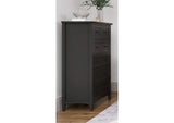 PNRB84A Grace Five Drawer Chest In Raven Black (2024)