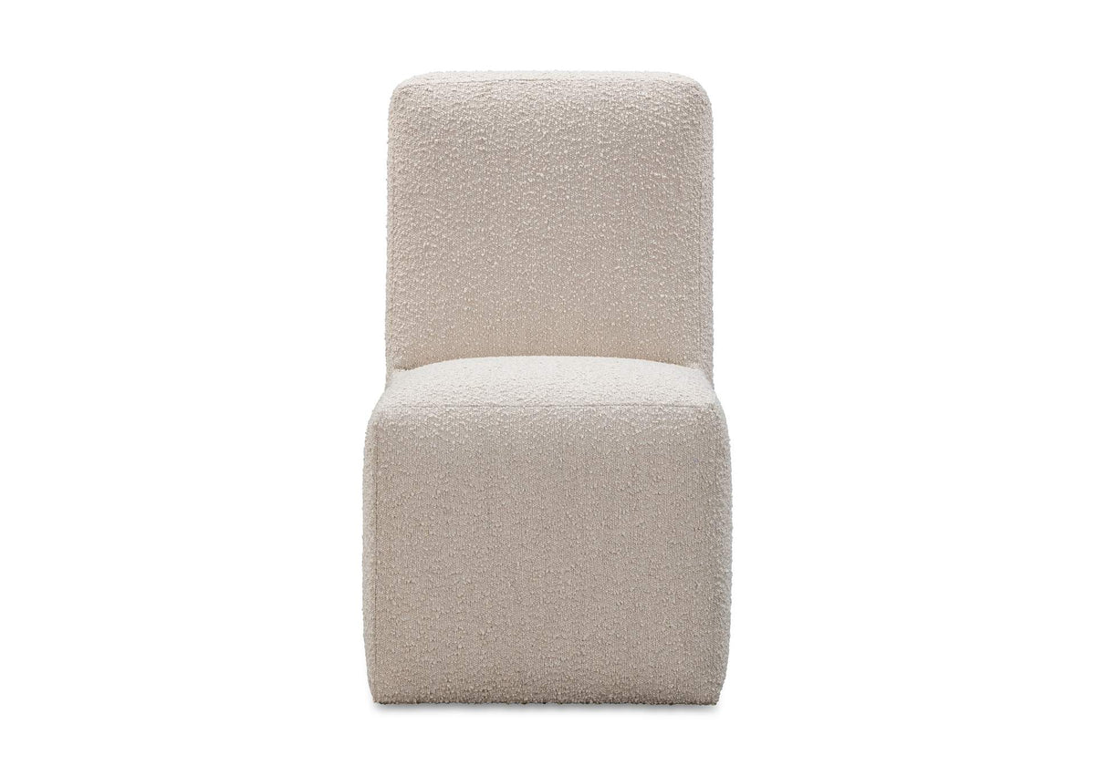 QHTP64B Liv Fully Upholstered Dining Chair In Brun Boucle (Set of 2)