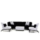 Nova Sofa Collection in black and Leafy White