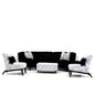 Nova Sofa Collection in black and Leafy White