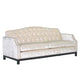 Oyster Sofa in White Velvet