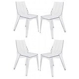 Arrow Dining Chair Side Clear