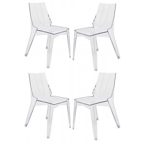 Arrow Dining Chair Side Clear