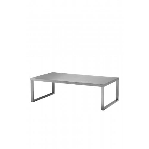Clark Coffee Table Brushed Metal