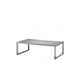 Clark Coffee Table Brushed Metal