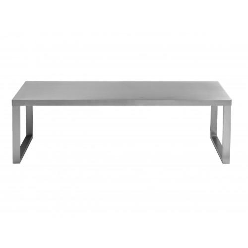 Clark Coffee Table Brushed Metal
