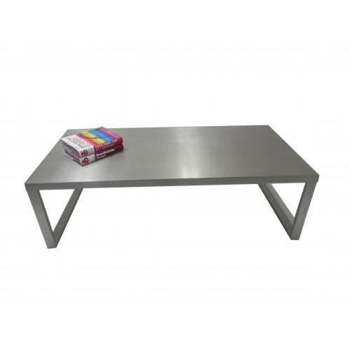 Clark Coffee Table Brushed Metal