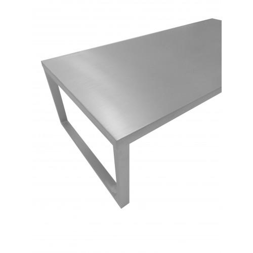 Clark Coffee Table Brushed Metal