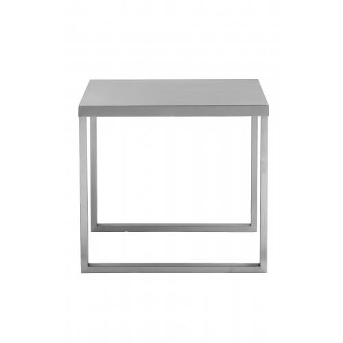 Clark Side Table Brushed Metal