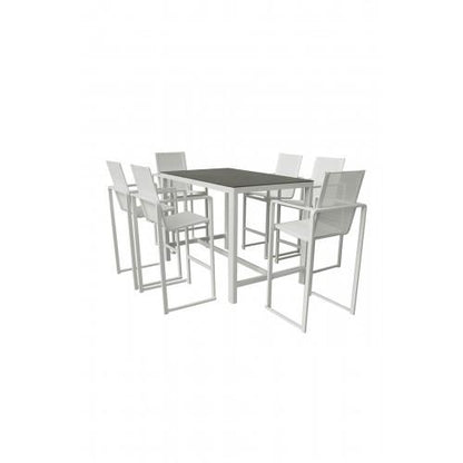Piano 7 Piece Bar Set White