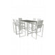 Piano 7 Piece Bar Set White