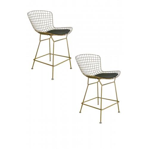 Gold Shuttle Counter Stool