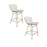 Gold Shuttle Counter Stool