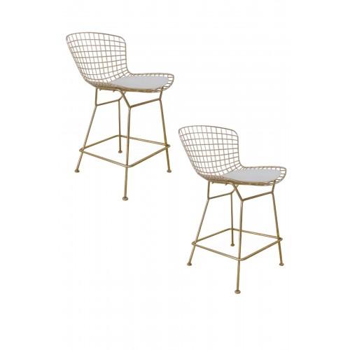 Gold Shuttle Counter Stool