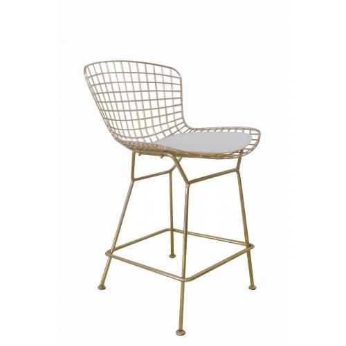 Gold Shuttle Counter Stool