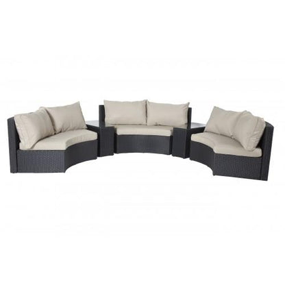 Light 6 Piece Sofa Set Taupe